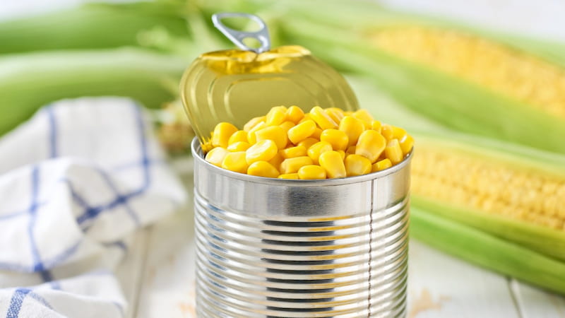 کنسرو ذرت شیرین 3 کیلویی برای مصرف عمده